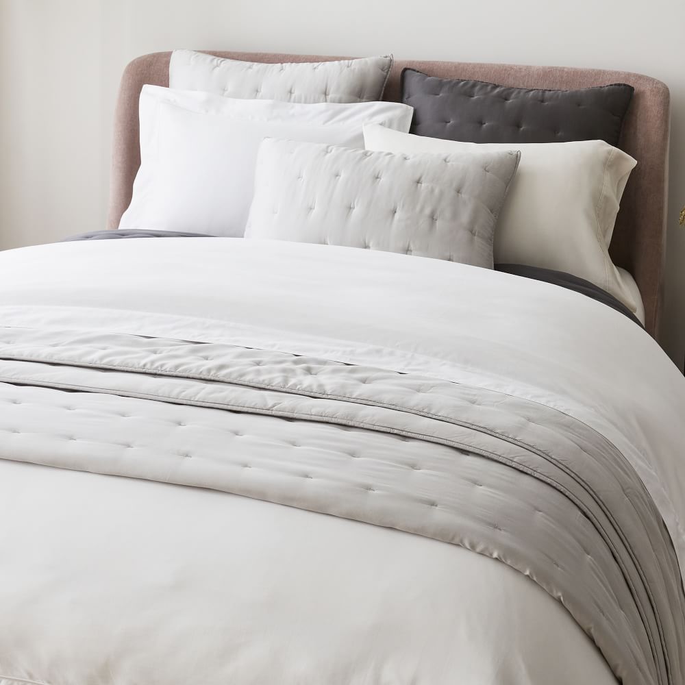Silky TENCEL™ Crescent Stitch Quilt & Shams West Elm