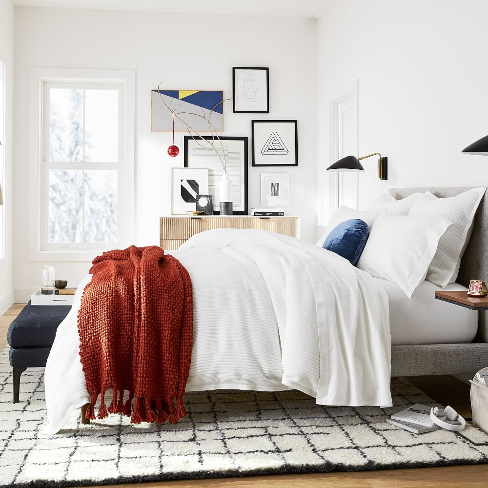 Cotton Cloud Jersey Duvet Cover & Shams West Elm