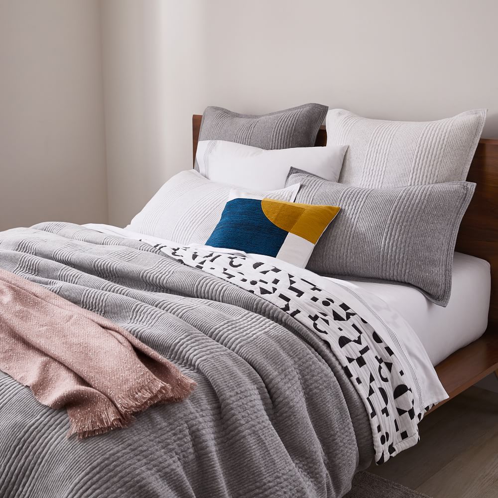 Cotton Cloud Jersey Duvet Cover & Shams West Elm