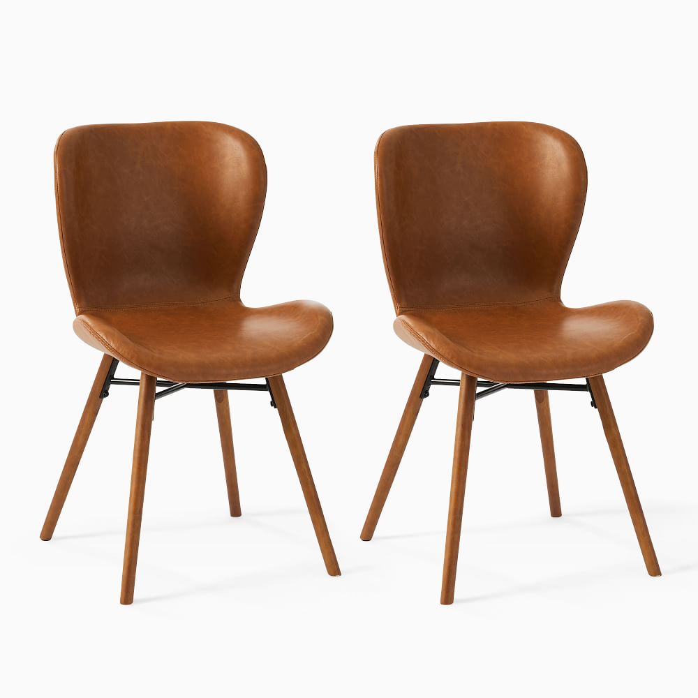Uma Faux Leather Dining Chair (Set of 2) West Elm