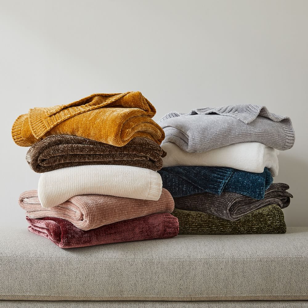 1 pcs. Woven Throw Blankets Use to Keep Warm & Decorative Purpose THE ART BOX Blanket Throw Sky Blue-White Cotton Throw Blankets Throw Blankets for Couch 