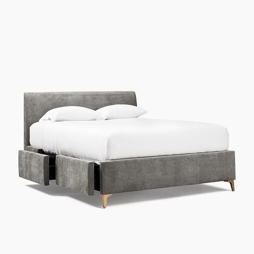 Andes Side Storage Bed, West Elm King Bed With Storage