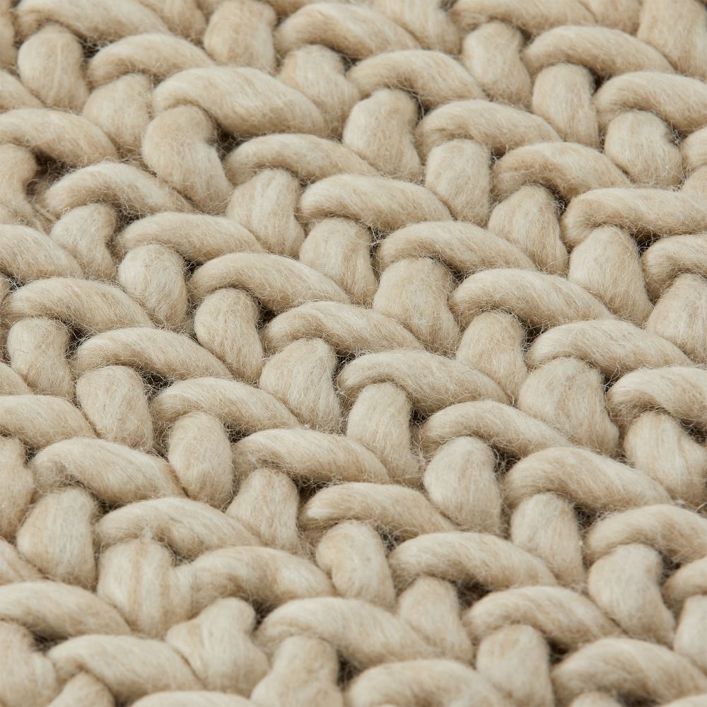 Chunky Twist Responsibly Sourced Wool Rug | West Elm
