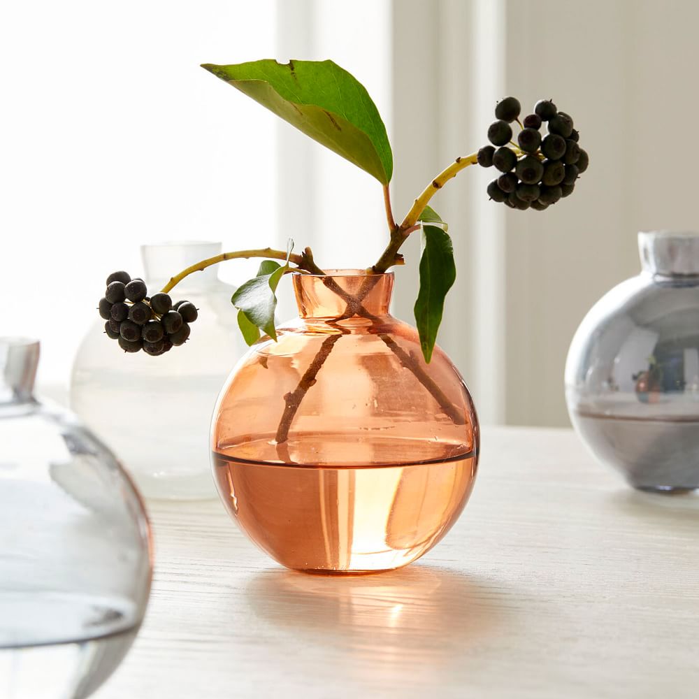 Colored Glass Bud Vases (Set of 3) West Elm