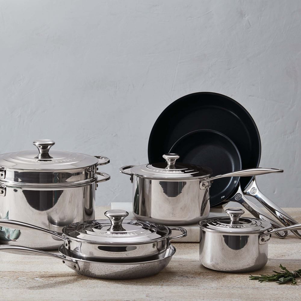 Le Creuset Stainless Steel Cookware (Set of 12) West Elm