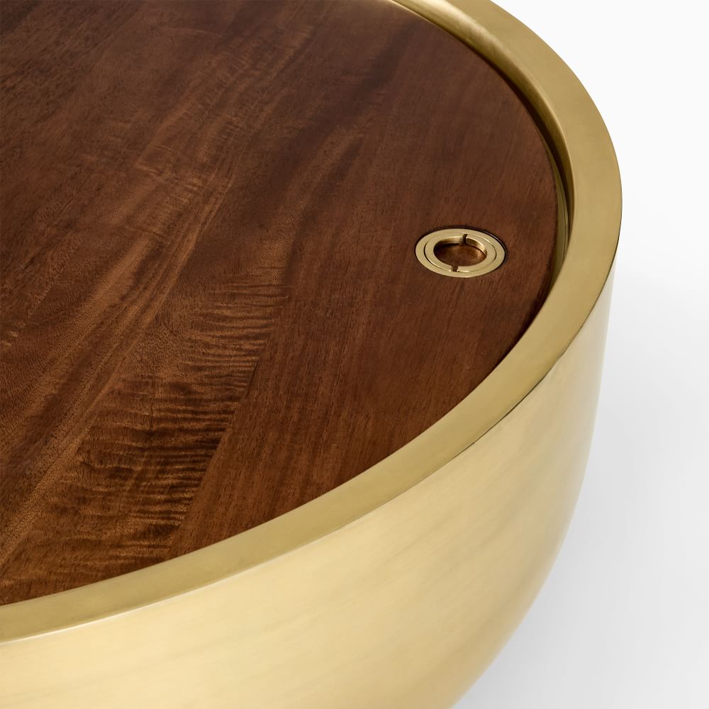 Drum Storage Coffee Table (32"–40") | West Elm