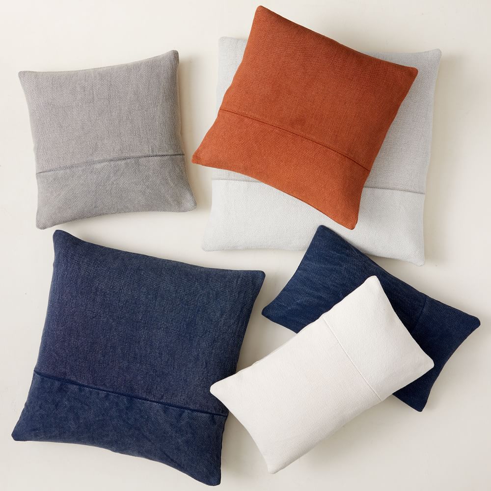 Indian Cotton Zari Work Cushion Cover Square Throw Bohemian Pillow Cover Set-2 