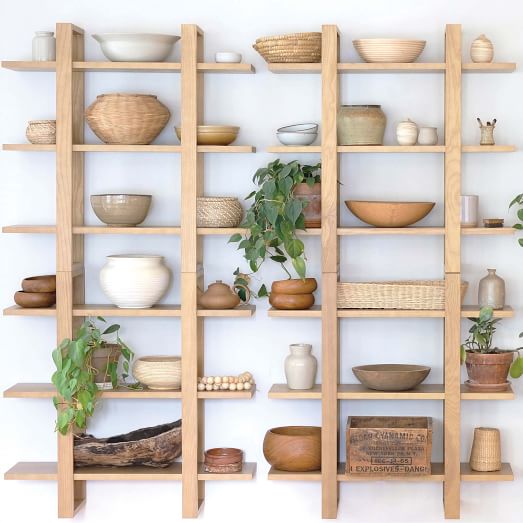 Burrow Index Wall Shelves Collection, West Elm Floating Shelves Review