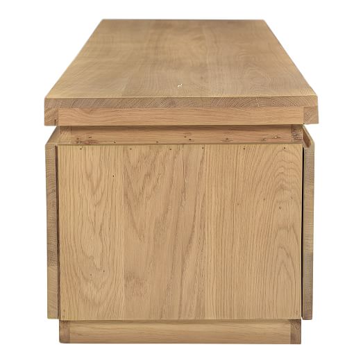 Home Tables Furniture wiltshire Oak Console Table with Storage Baskets