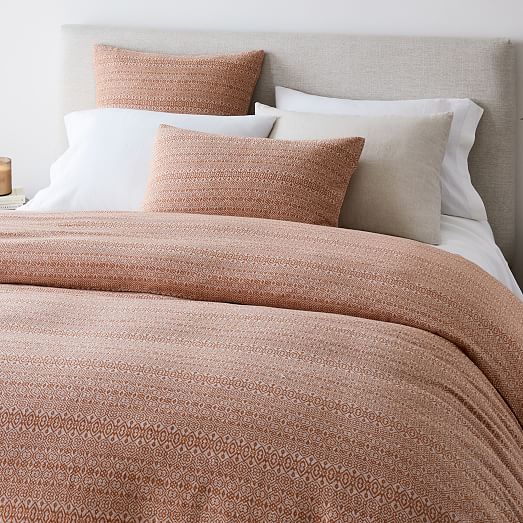 west elm terracotta duvet