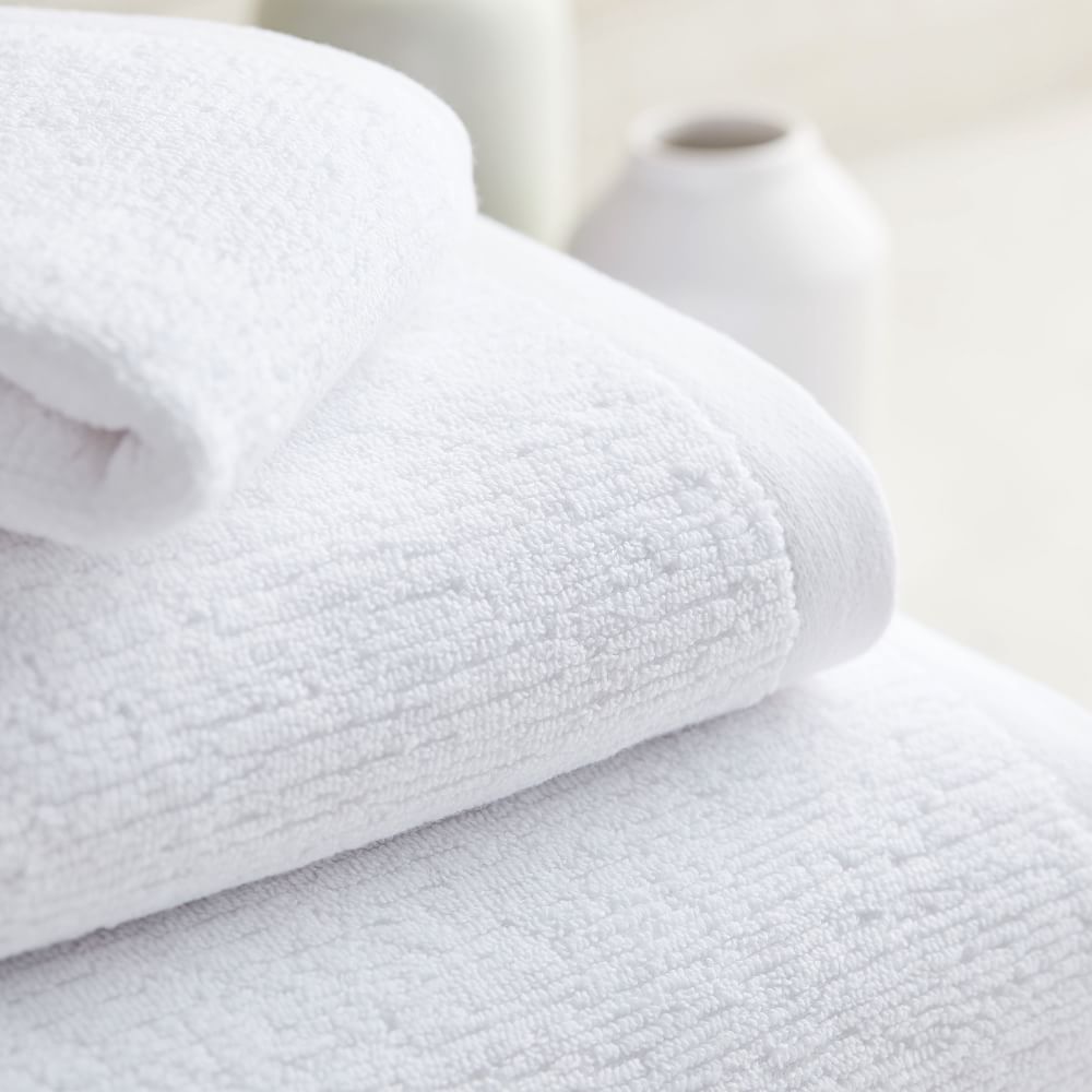 Organic QuickDry Textured Bath Towel Sets West Elm
