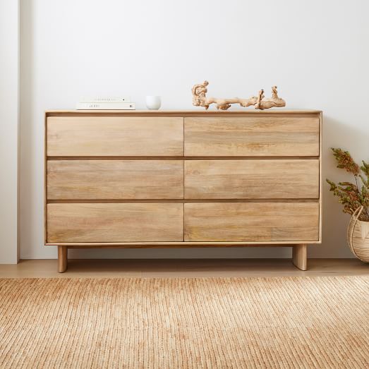 Anton Solid Wood 6 Drawer Dresser, Difference Between Dresser And Drawer
