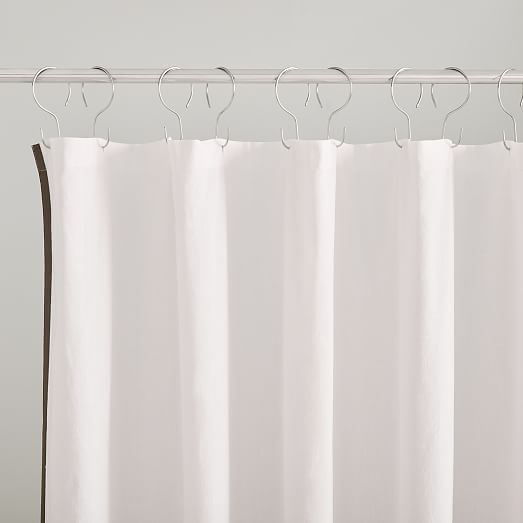 Single Border Shower Curtain, How To Use Cotton Shower Curtain