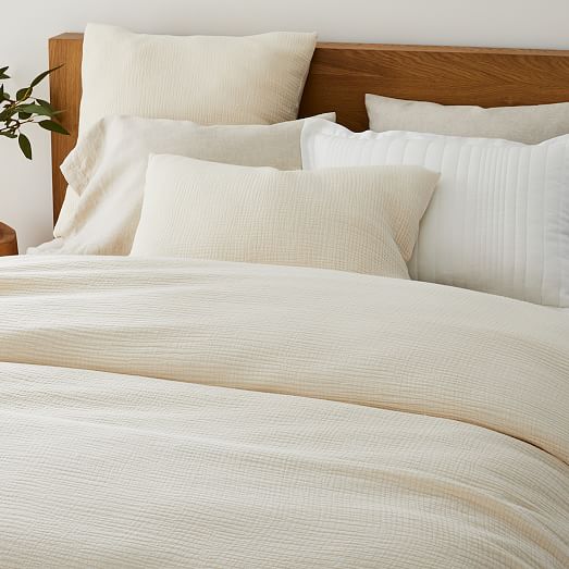 west elm dreamy gauze cotton duvet cover