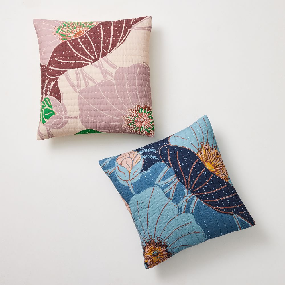 Poppy Floral Pillow Cover West Elm