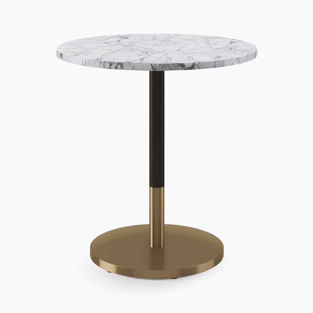 Orbit Restaurant Dining Table - Faux Marble - Round | West Elm