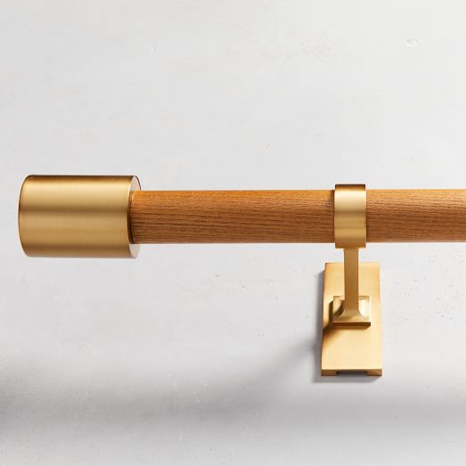 wood curtain rod
