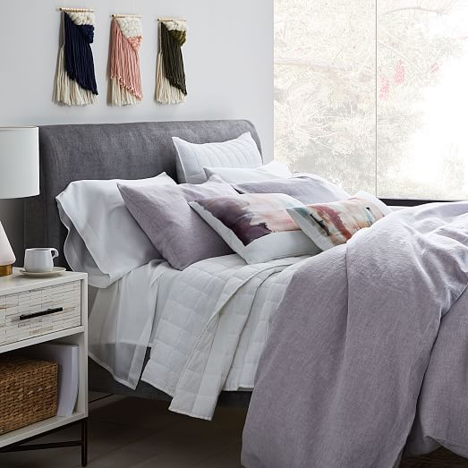 west elm white linen duvet cover