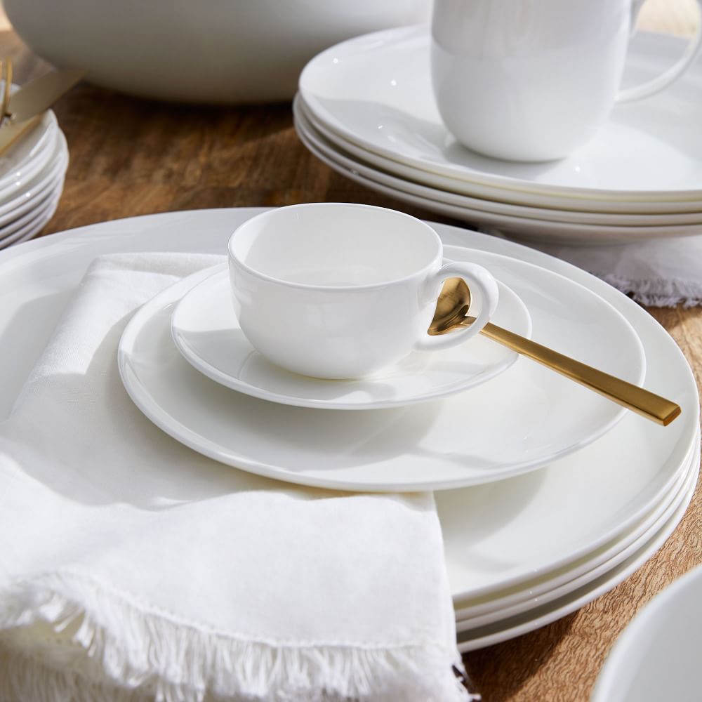 Rim Bone China Dinnerware (Set of 24) West Elm