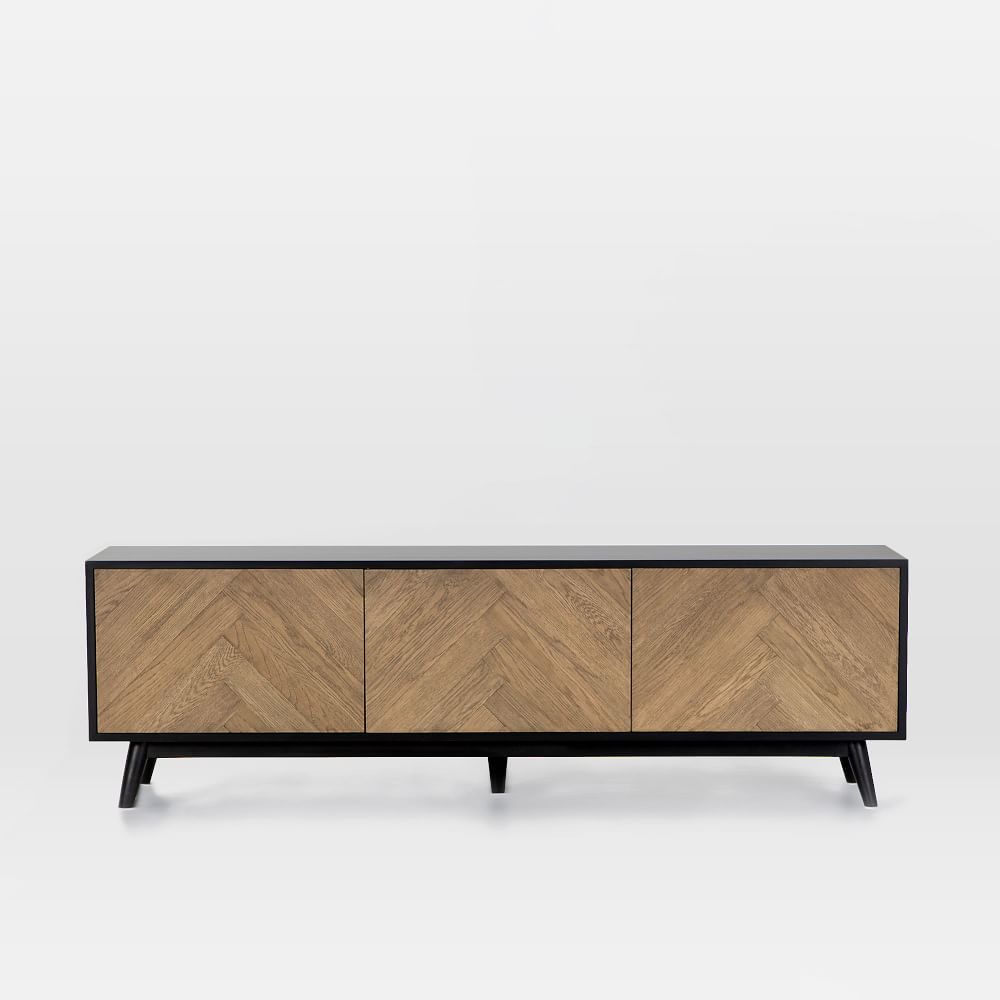 Chevron Oak Media Console (71") West Elm