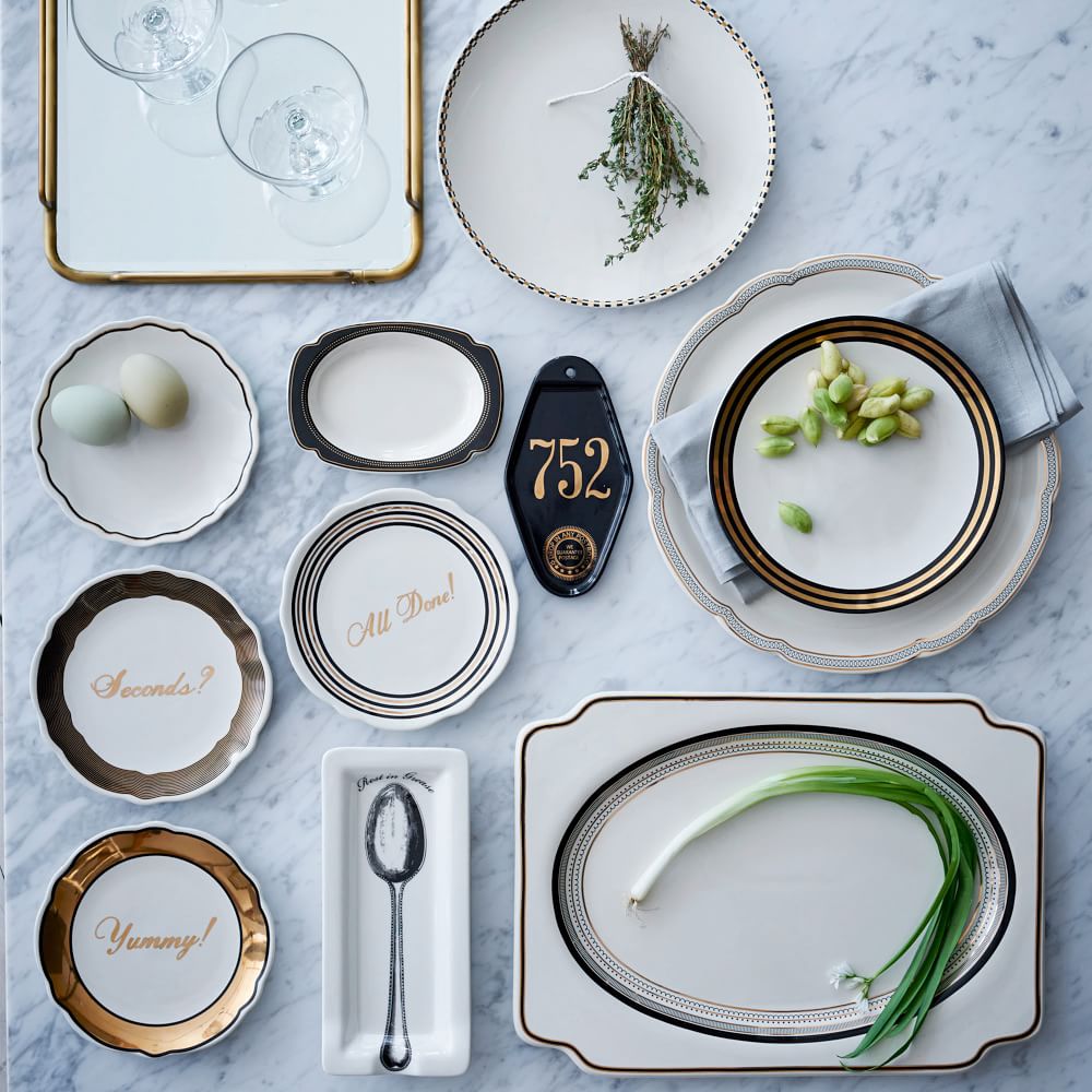 Fishs Eddy Metallic Gilded Salad Plate West Elm