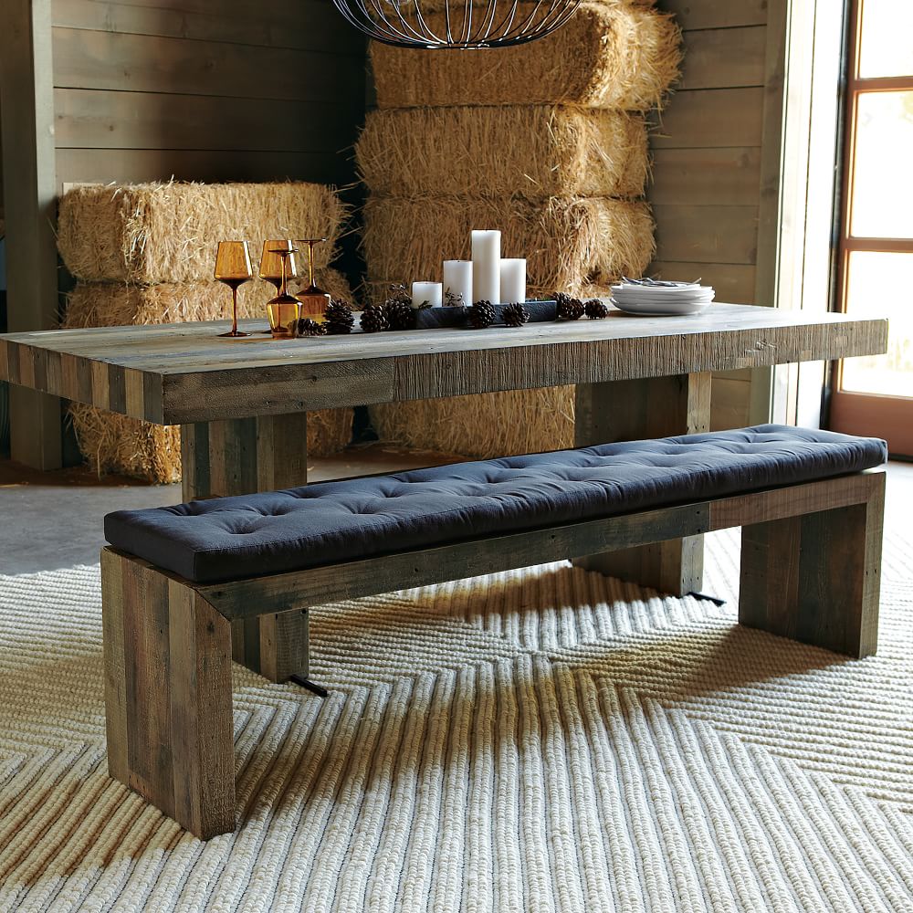 wooden bench cushion