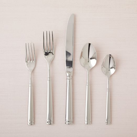 Bistro Mirrored Stainless Steel Flatware Sets