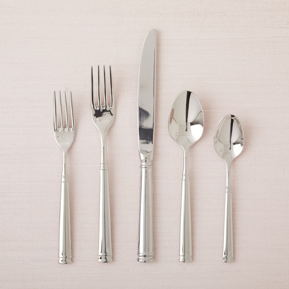 Bistro Mirrored Stainless Steel Flatware Sets West Elm