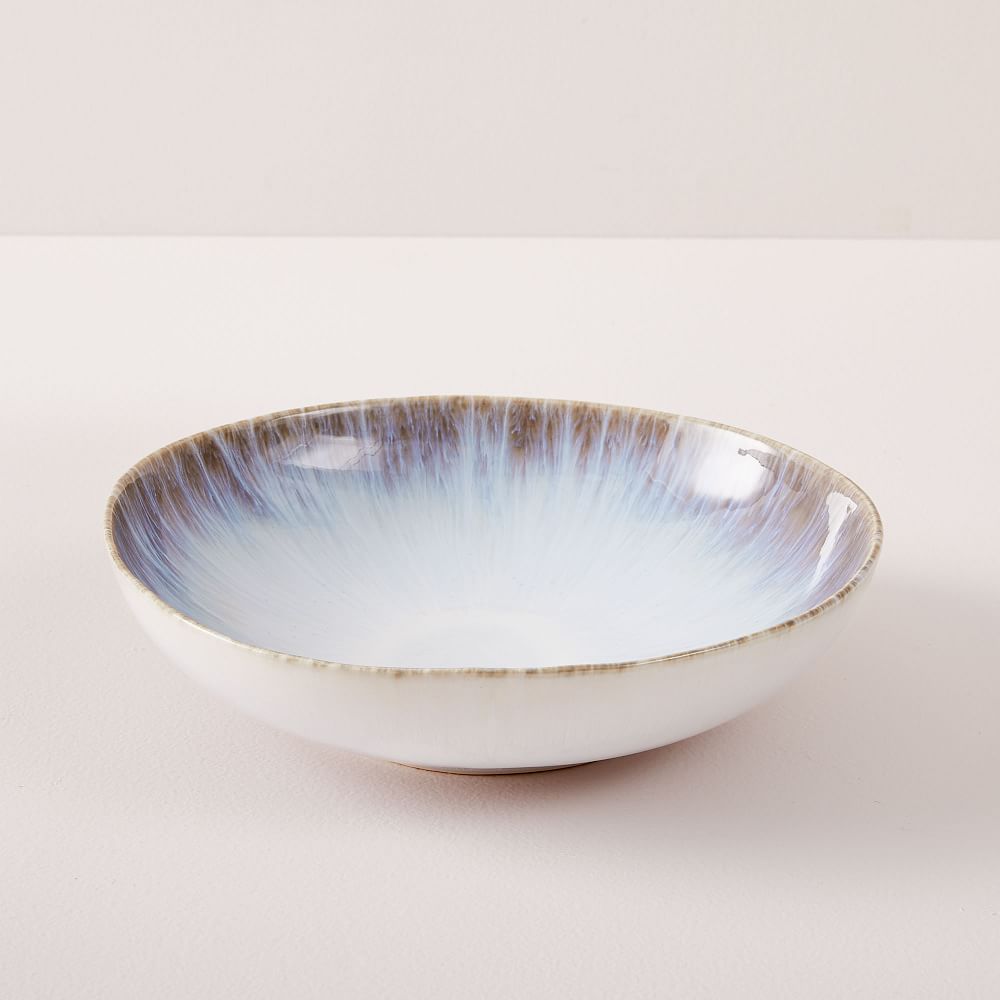 Reactive Glaze Stoneware Pasta Bowls, Sky Blue West Elm