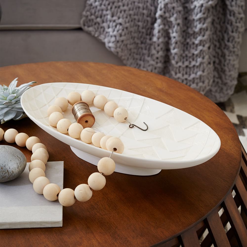 Pressed Pattern Centerpiece Bowl, Decorative Accents West Elm