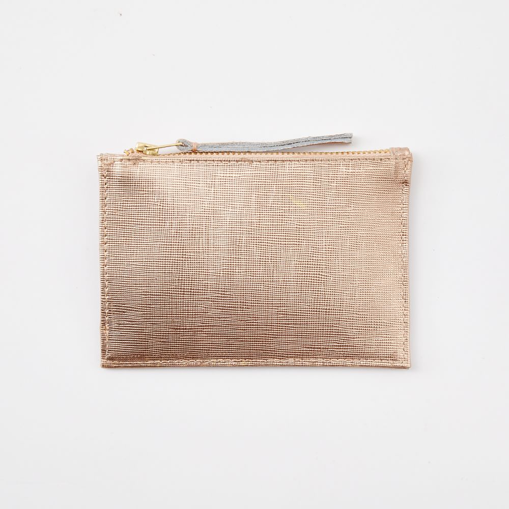 St. Jude Leather Zipper Case - Small | West Elm