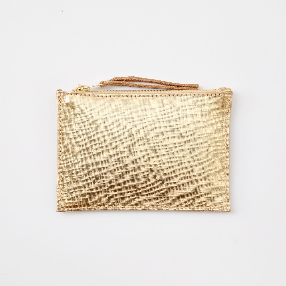 St. Jude Leather Zipper Case - Small | West Elm