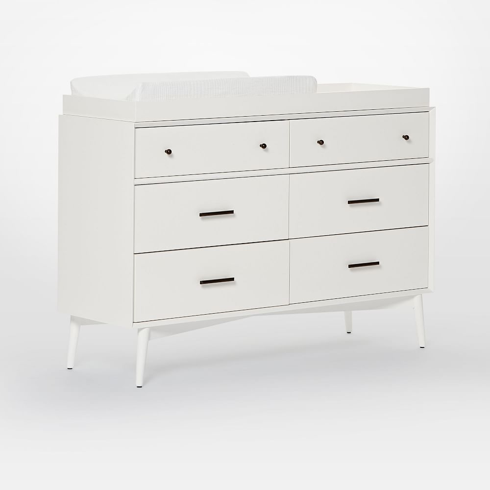 MidCentury 6Drawer Changing Table (56") West Elm