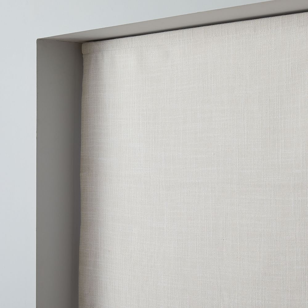 Crossweave Cordless Roman Shades & Blackout Lining | West Elm