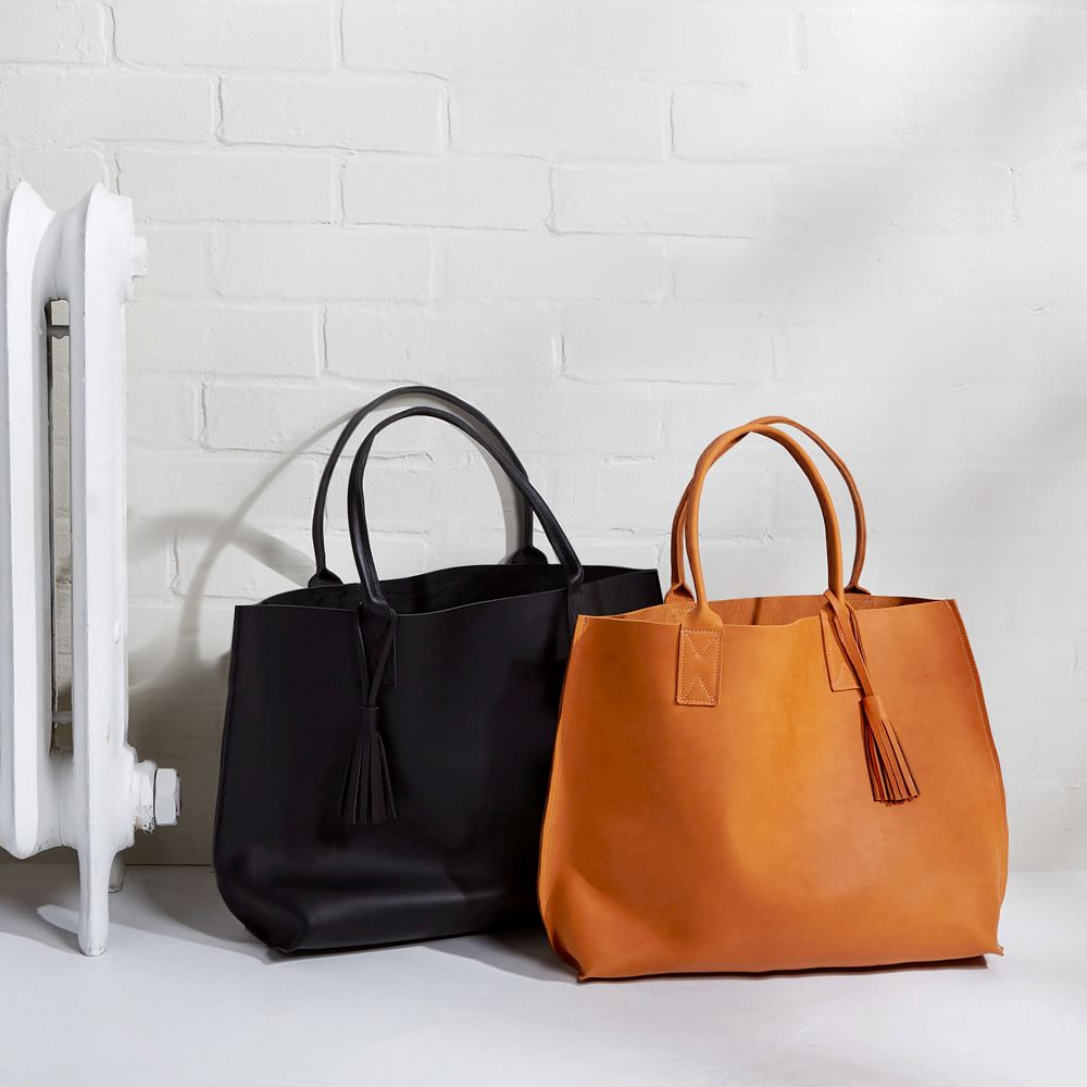 Bubo Handmade - Everyday Leather Tote Bag | West Elm