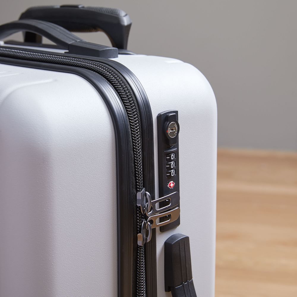 west elm Hardside Spinner Luggage Platinum West Elm