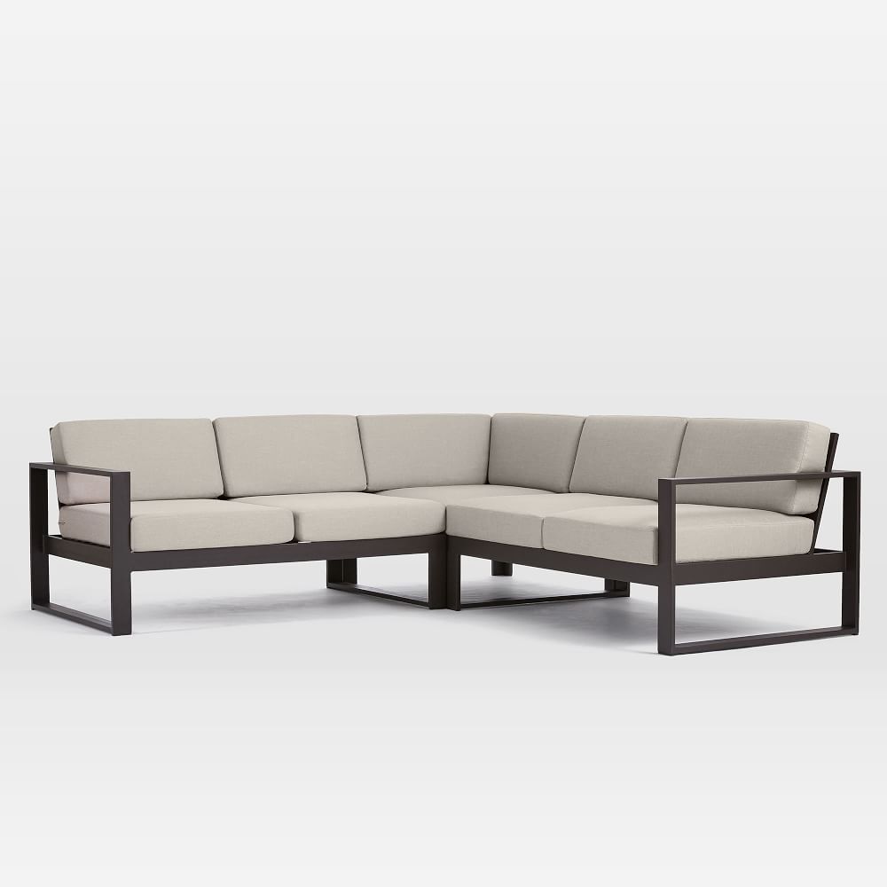 Portside Outdoor 3-Piece L-Shaped Sectional Protective Cover | West Elm