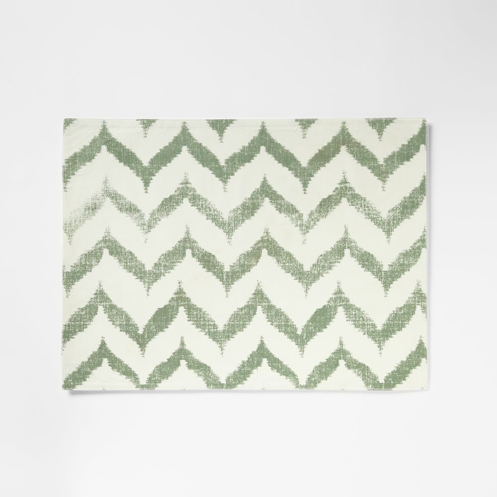 Ikat Zigzag Printed Placemat Set West Elm