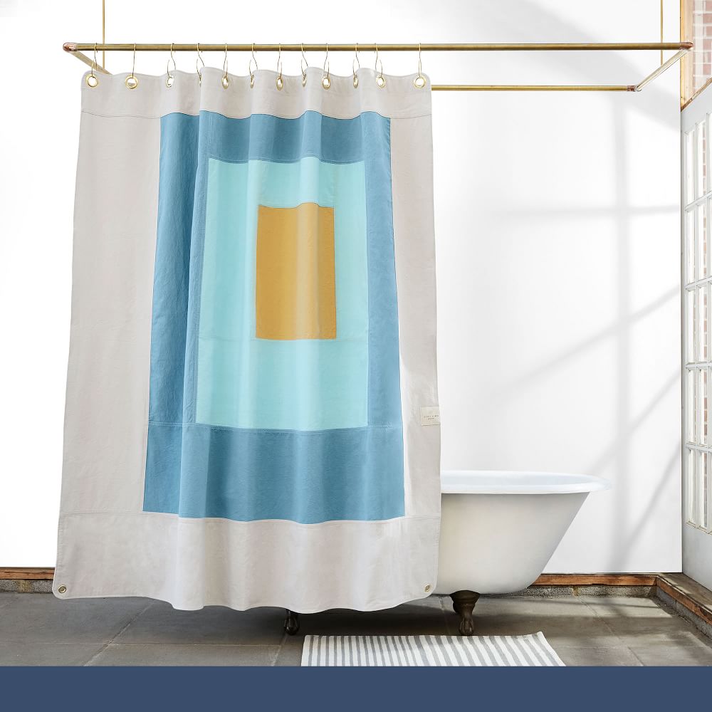 Quiet Town Marfa Shower Curtain Atlantic West Elm