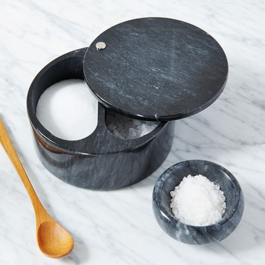 marble salt and pepper pinch bowls