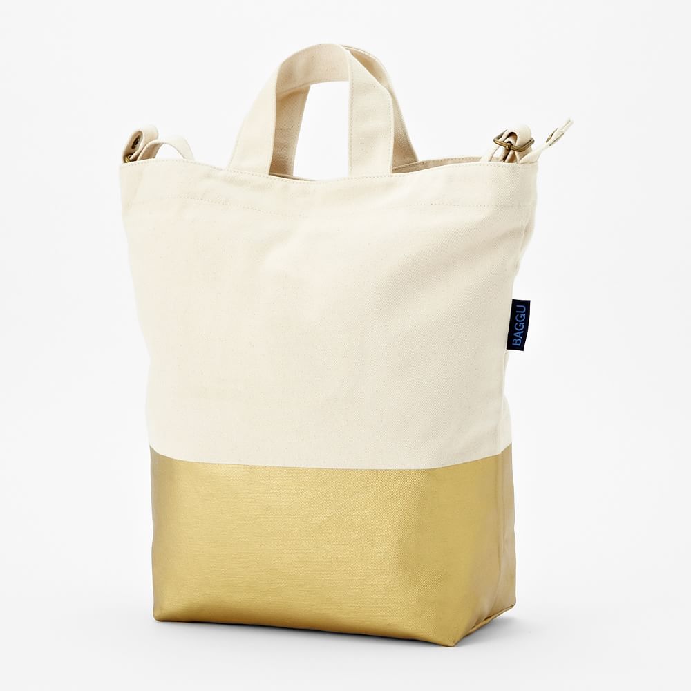 BAGGU Dipped Tote Bag Metallic West Elm
