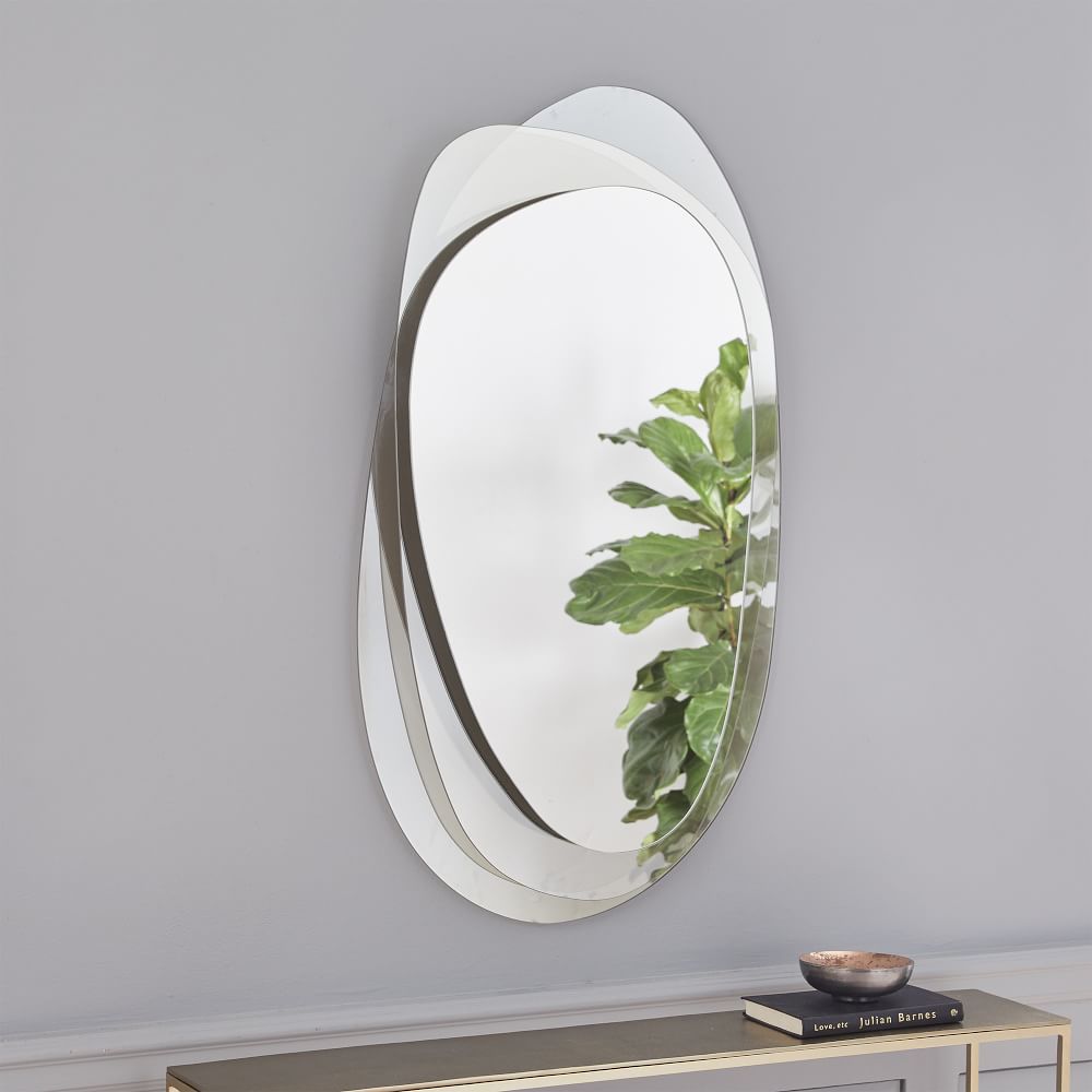 Layered Glass Wall Mirror 38" West Elm