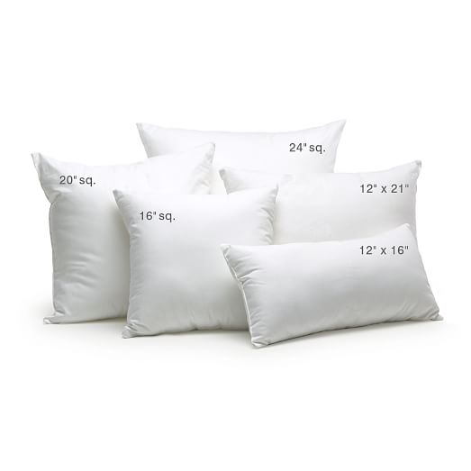 12 x 16  Toddler Travel Lumbar Size Pillow Insert   Pillow form 