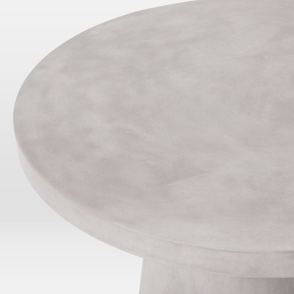 Concrete Pedestal Outdoor Round Coffee Table (32"44") West Elm