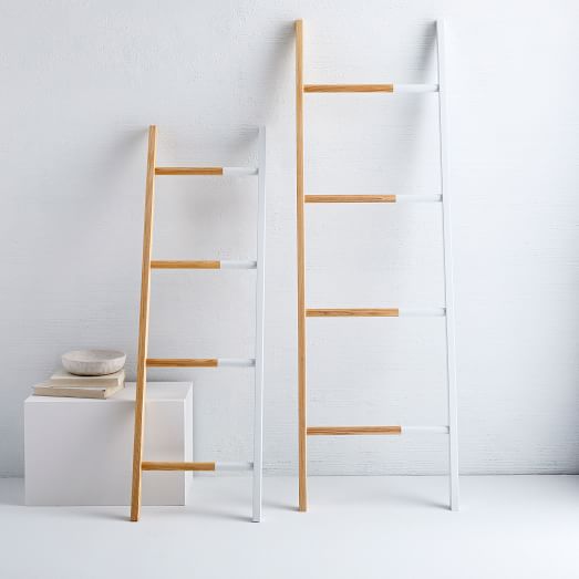 Decorative Found Ladder, West Elm Bookcase Ladder