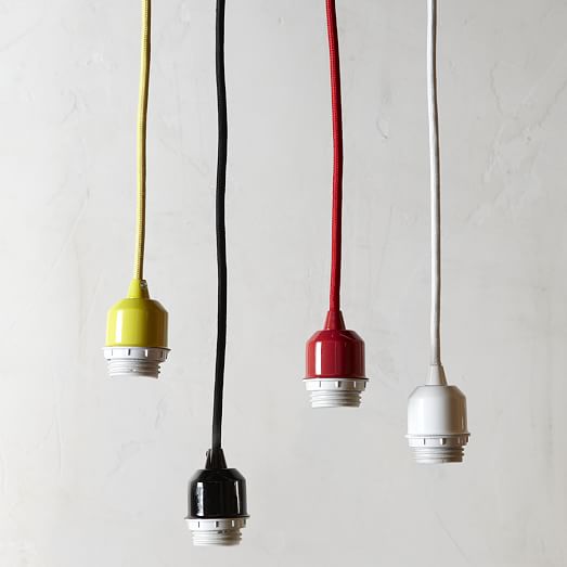 Light bulb with long cord clearance