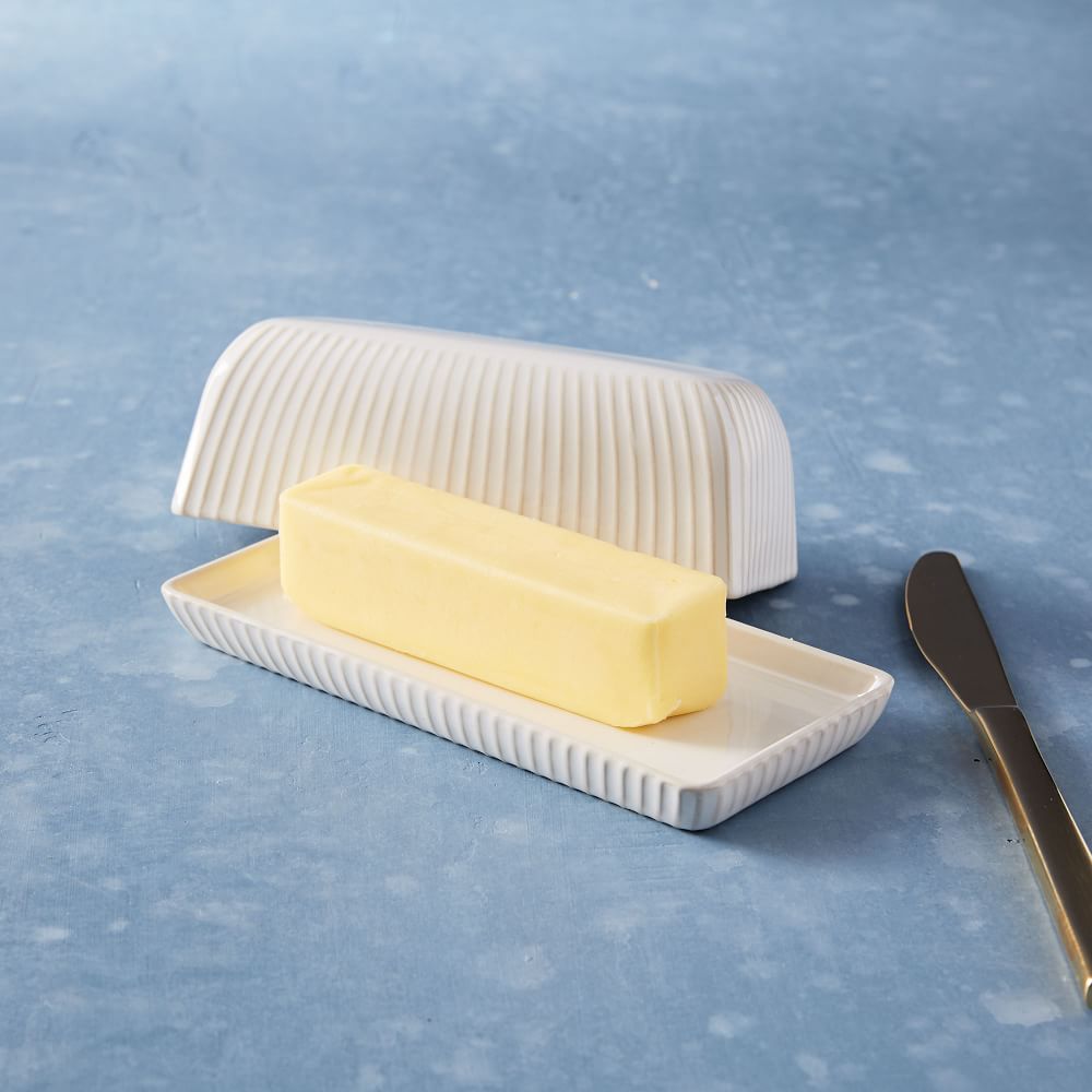 Textured Butter Dish, Kitchen Storage Solutions West Elm