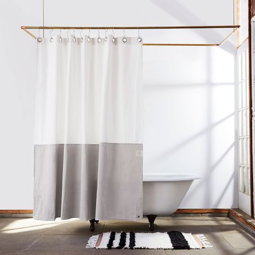 Quiet Town Orient Shower Curtain, Images Of Neutral Shower Curtains