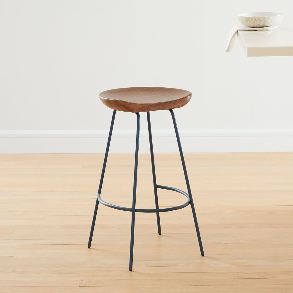 Alden Bar & Counter Stools Petrol Blue West Elm