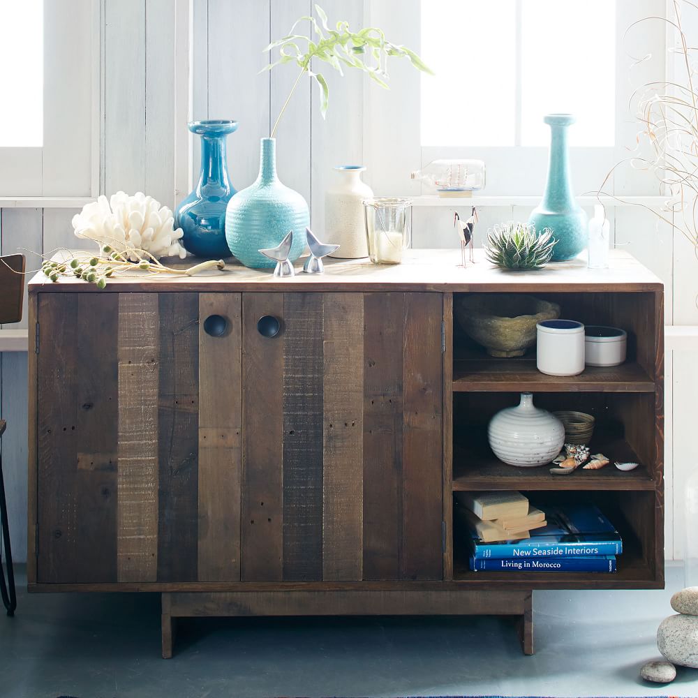 Emmerson Reclaimed Wood Buffet Table Chestnut West Elm